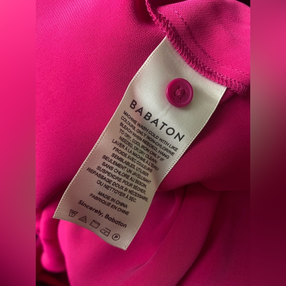 New Aritzia Babaton Satin cowl-neck Carter Longsleeve Blouse - Picture 10 of 12